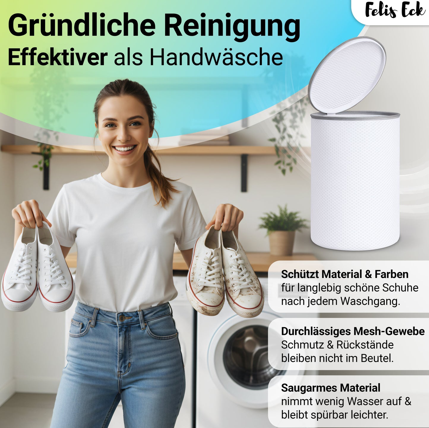 Schuhwaschbeutel 2er-Set – doppelte Sauberkeit
