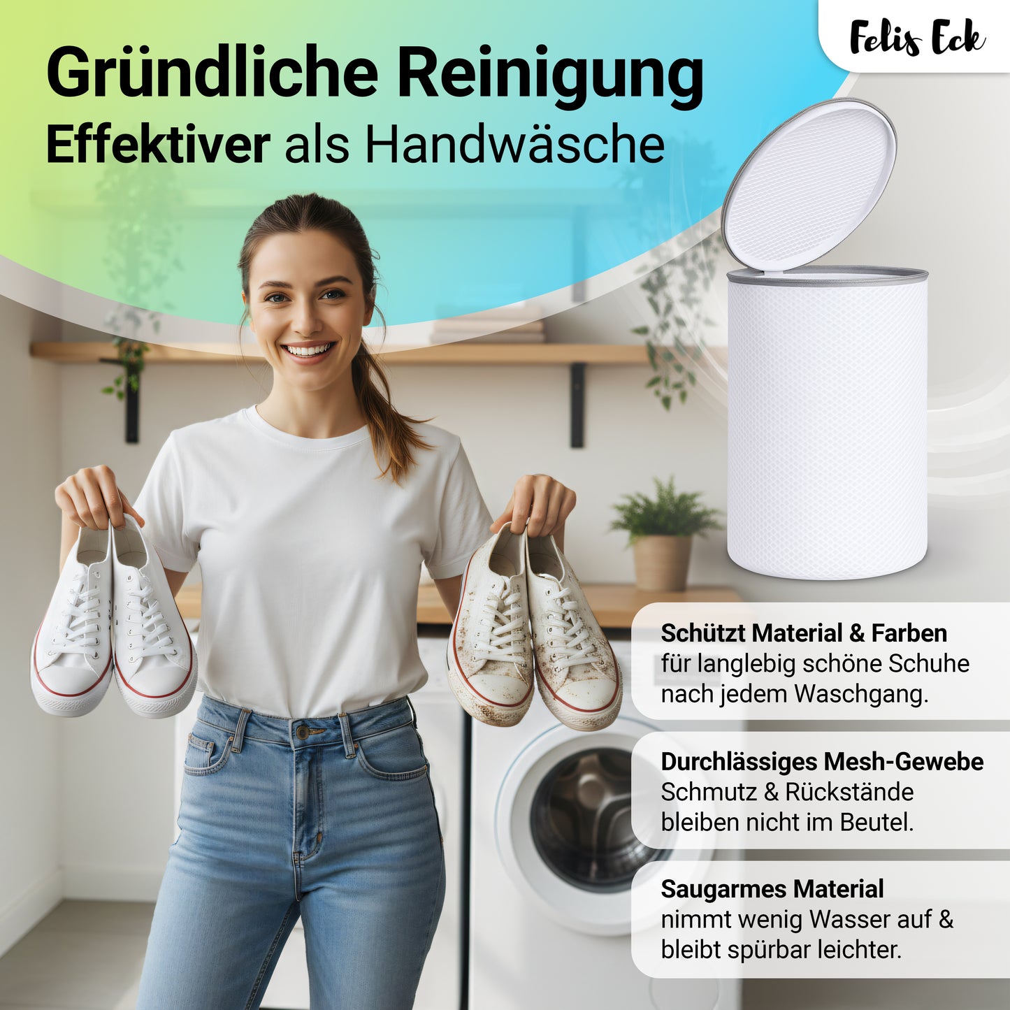 Waschbeutel 4er-Set – stabil, vielseitig & schonend