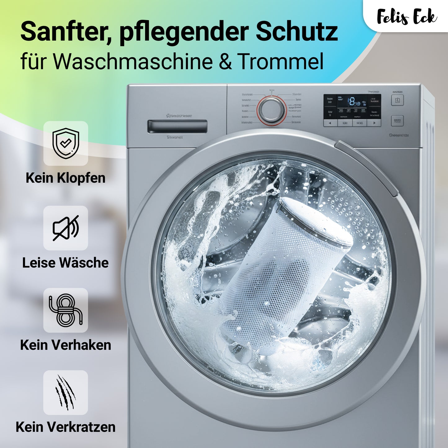 Waschbeutel 4er-Set – stabil, vielseitig & schonend