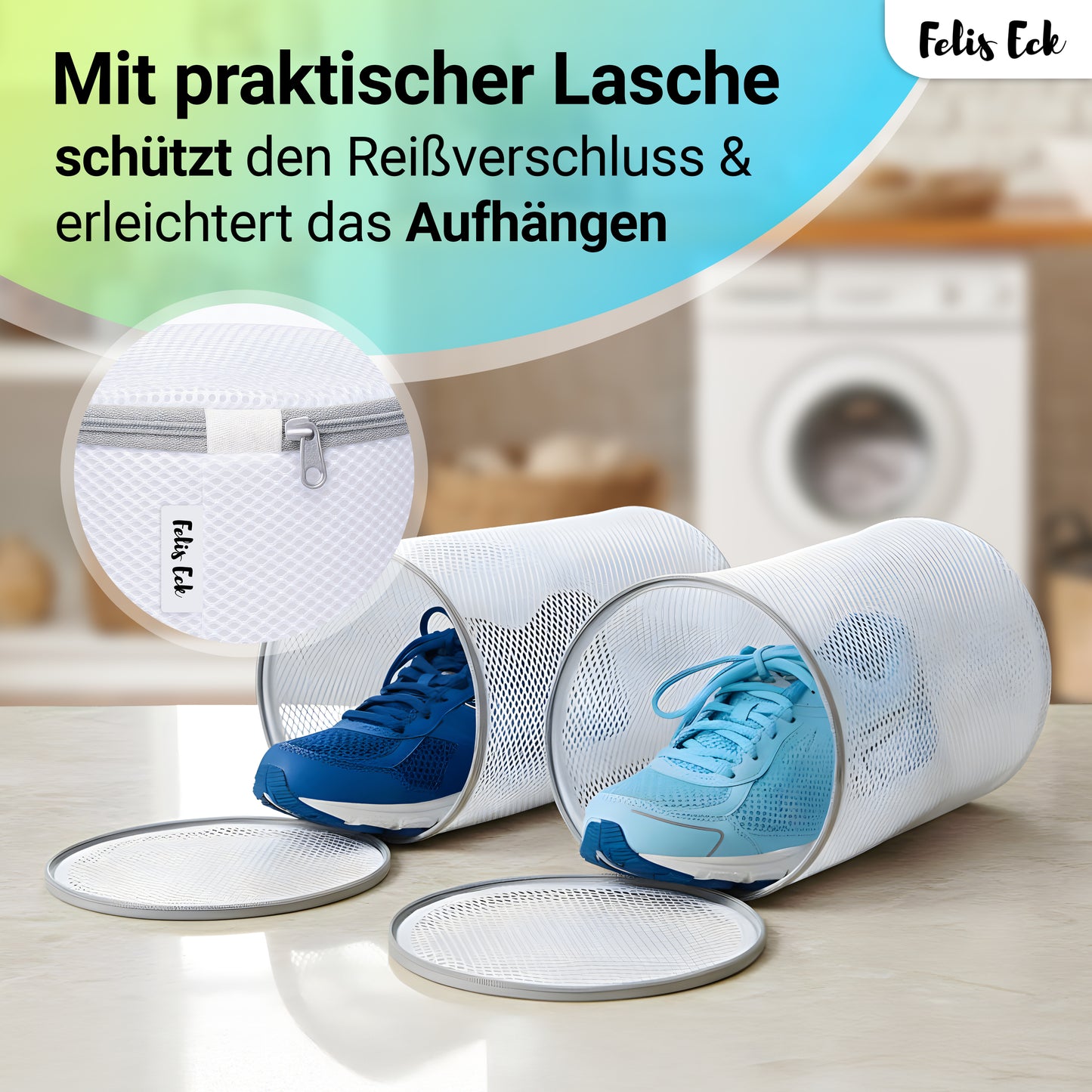 Waschbeutel 4er-Set – stabil, vielseitig & schonend